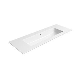 PURA keramické umyvadlo Slim 122x46cm, bez otvoru, bílá ExtraGlaze 8887011