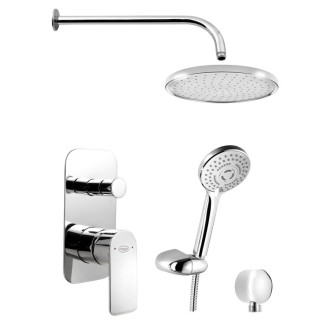 DAPHNE podomítkový sprchový set s pákovou baterií, 2 výstupy, chrom DH943