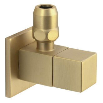 Rohový ventil hranatý, 1/2"x3/8", zlato mat SL219