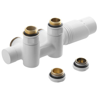 WICHER COMBI připojovací sada termostatická pro středové připojení 50mm, bílá 600.331.4