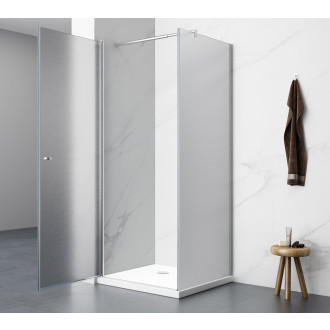 PILOT čtvercový sprchový kout 900x900 mm, sklo Brick PT090-01