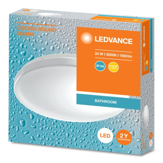 Koupelnové stropní svítidlo, průměr 325mm, 1800lm, 24W, 3000K, IP44 AC464820055