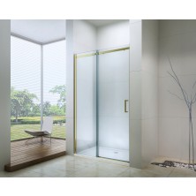 MEXEN OMEGA sprchové dveře 120x190 cm 8 mm zlatá-čiré 825-120-000-50-00