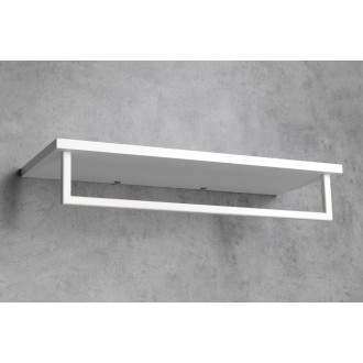 SKA polička na ručníky s hrazdou 600x250mm, bílá mat SKA385W
