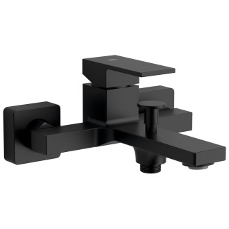 CUBEMIX nástěnná vanová baterie, černá mat UBC-CM010B