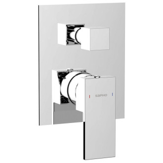 CUBEMIX podomítková sprchová baterie, 2 výstupy, chrom UBC-CM042