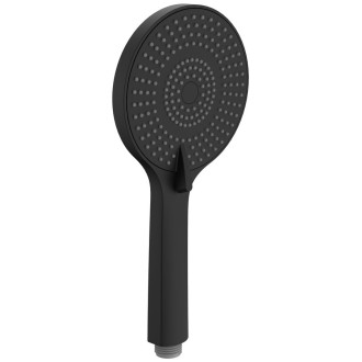 Ruční masážní sprcha, 3 režimy sprchování, průměr 120 mm, ABS/černá mat SK879B