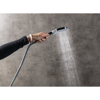 Ruční masážní sprcha, 3 režimy sprchování, průměr 120 mm, ABS/černá mat SK879B