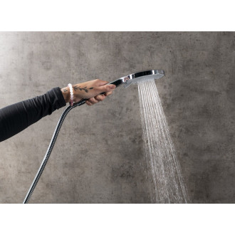 Ruční masážní sprcha, 3 režimy sprchování, průměr 120 mm, ABS/černá mat SK879B