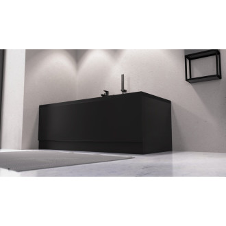 COUVERT panel čelní 180x52cm, černá mat, levý 72857.21