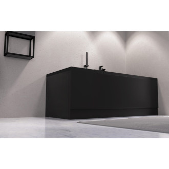 COUVERT panel čelní 180x52cm, černá mat, pravý 72858.21