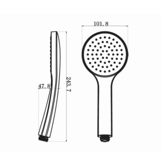 Podomítkový sprchový set s termostatickou baterií, box, 2 výstupy, černá mat RH399B-01