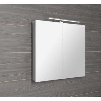 GRETA galerka s LED osvětlením, 81x70x14cm, bílá mat GR080-0031