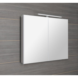 GRETA galerka s LED osvětlením, 101x70x14cm, bílá mat GR100-0031