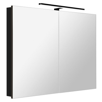 GRETA galerka s LED osvětlením, 101x70x14cm, černá mat GR105-0035