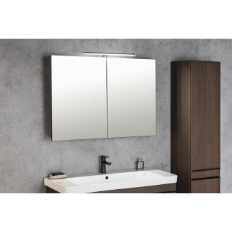 GRETA galerka s LED osvětlením, 101x70x14cm, černá mat GR105-0035