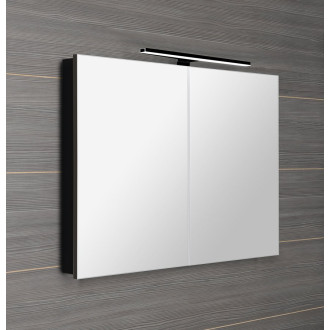 GRETA galerka s LED osvětlením, 101x70x14cm, černá mat GR105-0035