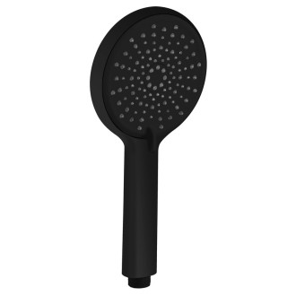 Ruční masážní sprcha, 4 režimy sprchování, průměr 120mm, ABS/černá mat 1204-51B