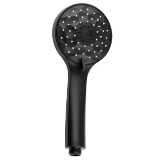 Ruční masážní sprcha, 4 režimy sprchování, průměr 101mm, ABS/černá mat 1204-02B