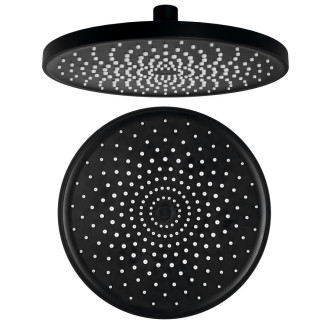 Hlavová sprcha, průměr 220mm, ABS/černá mat SK852B