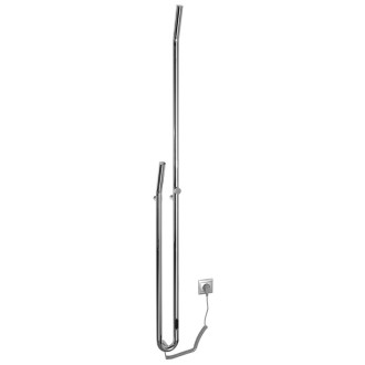 DUOPASSO elektrický sušák ručníků s časovačem 122x1700mm, 45 W, chrom ER730