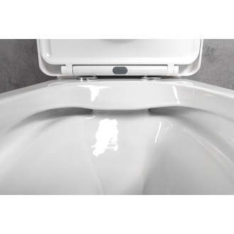 LEON RIMLESS WC kombi mísa s nádržkou, spodní/zadní odpad, bílá 201.437.4