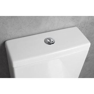 LEON RIMLESS WC kombi mísa s nádržkou, spodní/zadní odpad, bílá 201.437.4