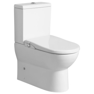 JALTA WC kombi, Rimless, s bidetovým sedátkem CLEAN STAR, spodní/zadní odpad, bílá LB402-1