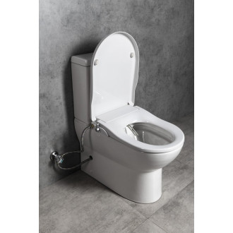 JALTA WC kombi, Rimless, s bidetovým sedátkem CLEAN STAR, spodní/zadní odpad, bílá LB402-1