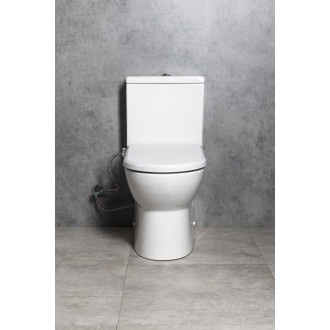 JALTA WC kombi, Rimless, s bidetovým sedátkem CLEAN STAR, spodní/zadní odpad, bílá LB402-1