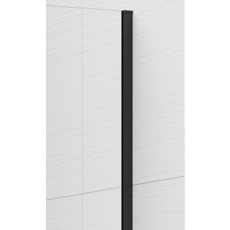 ESCA BLACK MATT jednodílná sprchová zástěna ke stěně, matné sklo, 800 mm ES1180-02