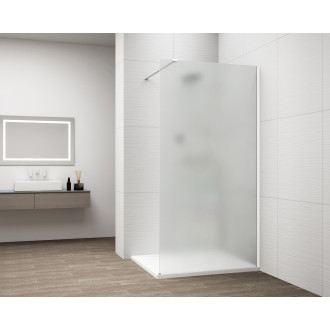 ESCA WHITE MATT jednodílná sprchová zástěna ke stěně, matné sklo, 1400 mm ES1114-03