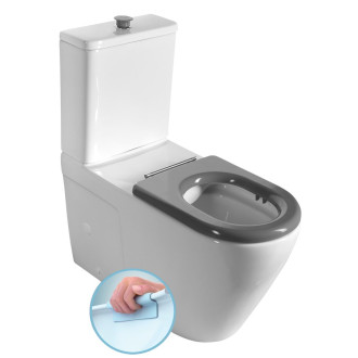 MEDIC RIMLESS WC kombi mísa s nádržkou, spodní/zadní odpad, bílá MC102