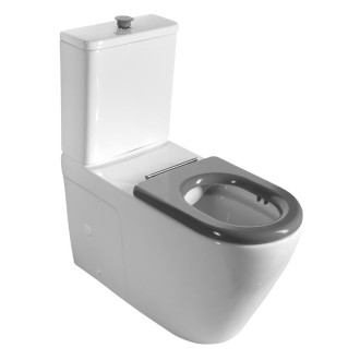 MEDIC RIMLESS WC kombi mísa s nádržkou, spodní/zadní odpad, bílá MC102