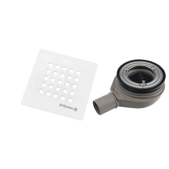 TRENECA vaničkový sifon, průměr 90mm, DN40, krytka bílá mat 84999.10