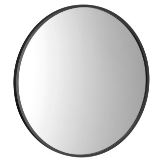 NOTION SLIM kulaté zrcadlo v rámu ? 50cm, černá mat NT500