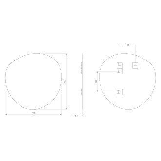 STEN zrcadlo 60x60cm NA265
