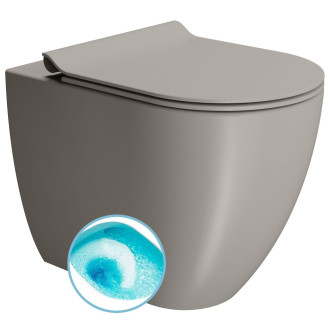 PURA WC mísa stojící, Swirlflush, 36x55cm, spodní/zadní odpad, tortora dual-mat 880305