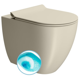 PURA WC mísa stojící, Swirlflush, 36x55cm, spodní/zadní odpad, creta dual-mat 880308