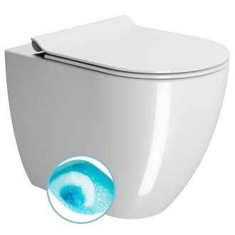 PURA WC mísa stojící, Swirlflush, 36x55cm, spodní/zadní odpad, bílá ExtraGlaze 880311