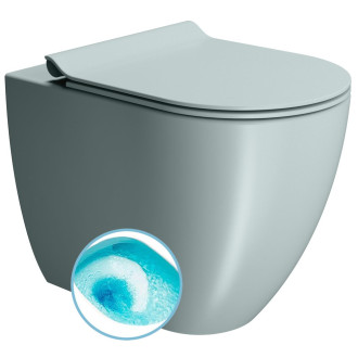 PURA WC mísa stojící, Swirlflush, 36x55cm, spodní/zadní odpad, ghiaccio dual-mat 880315