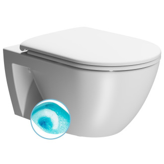 PURA ECO závěsná WC mísa, Swirlflush, 36x55cm, bílá dual-mat 880709