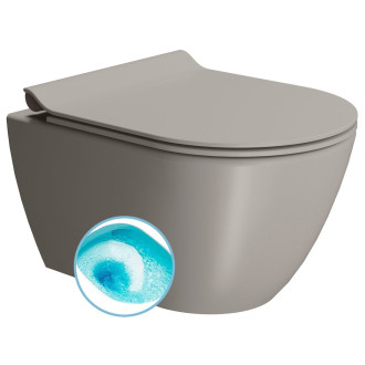 PURA závěsná WC mísa, Swirlflush, 36x50cm, tortora dual-mat 881605