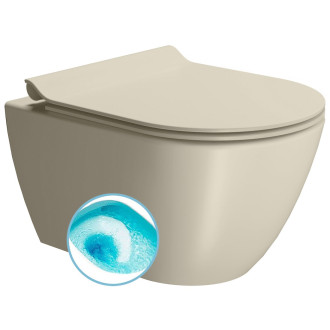 PURA závěsná WC mísa, Swirlflush, 36x50cm, creta dual-mat 881608