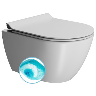 PURA závěsná WC mísa, Swirlflush, 36x50cm, bílá dual-mat 881609