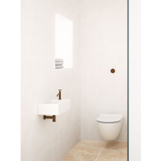 PURA závěsná WC mísa, Swirlflush, 36x50cm, bílá dual-mat 881609