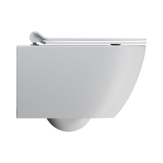 PURA závěsná WC mísa, Swirlflush, 36x50cm, bílá dual-mat 881609