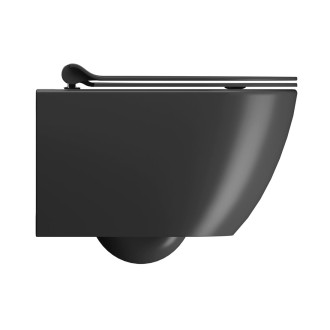 PURA závěsná WC mísa, Swirlflush, 36x50cm, černá dual-mat 881626