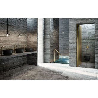 PURA závěsná WC mísa, Swirlflush, 36x50cm, černá dual-mat 881626