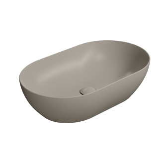 PURA keramické umyvadlo na desku 60x37cm, tortora mat 883405